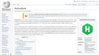 
                            3. HackerRank - Wikipedia