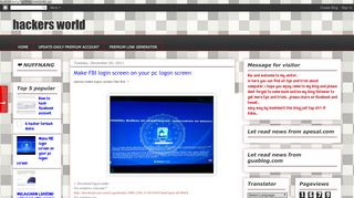 
                            1. hackers world: Make FBI login screen on your pc logon screen