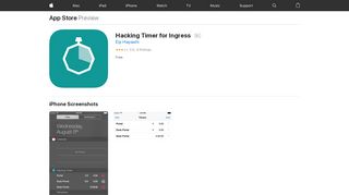 
                            6. Hacking Timer for Ingress on the App Store - Apple