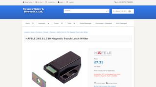 
                            3. Hafele Magnetic Touch Latch White - furniture - fittings ...