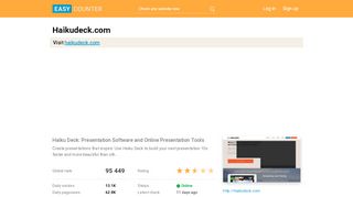 
                            9. Haikudeck.com: Haiku Deck: Presentation Software and ...