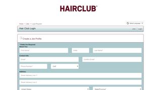 
                            1. Hair Club Login - ApplicantPool