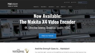 
                            3. HAIVISION | Low Latency Video Streaming and Video Encoding