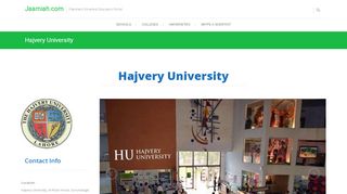 
                            6. Hajvery University - Jaamiah.com