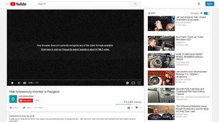 
                            1. Hak holowniczy montaż w Peugeot - YouTube