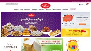 
                            4. Haldirams Online - Buy Sweets, Namkeen, Snacks, Dry-fruits ...