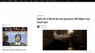 
                            4. Half-Life 2 World Record Speedrun Will Make Your Head Spin - Kotaku