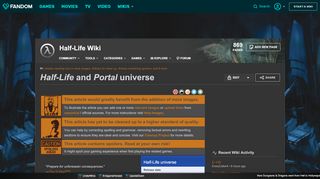 
                            3. Half-Life and Portal universe | Half-Life Wiki | FANDOM powered by ...