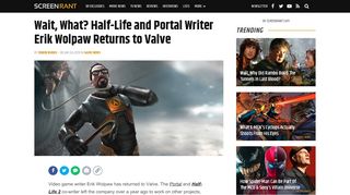 
                            7. Half-Life and Portal Writer Erik Wolpaw Returns To Valve - Screen Rant