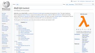 
                            4. Half-Life (series) - Wikipedia
