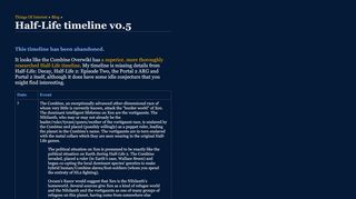 
                            9. Half-Life timeline v0.5 @ Things Of Interest - qntm.org