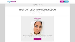 
                            1. Half Our Deen SingleMuslim.com
