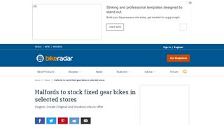 
                            9. Halfords to stock fixed gear bikes in selected stores - BikeRadar
