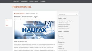 
                            5. Halifax Car Insurance Login - sappscarpetcare.com
