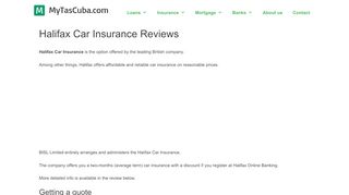 
                            11. Halifax Car Insurance Reviews of (2019) - mytascuba.com
