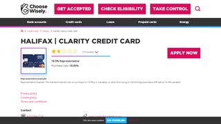
                            10. Halifax | Clarity Credit Card - In depth info & reviews ...