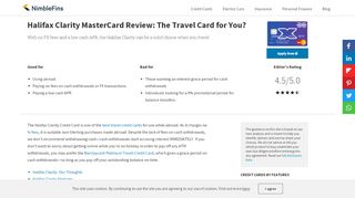 
                            5. Halifax Clarity MasterCard Review: The Travel Card for You ...