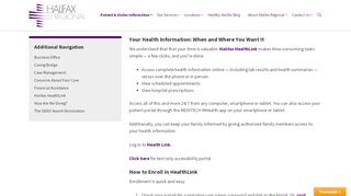 
                            5. Halifax HealthLink | Halifax Regional Medical Center