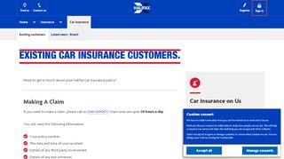 
                            9. Halifax UK | Existing customers | Car insurance