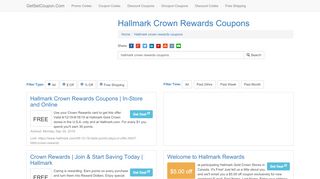 
                            9. Hallmark Crown Rewards Coupons - …