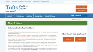 
                            6. Hallmark Health Joins Wellforce | Tufts Medical Center