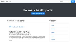 
                            9. Hallmark health portal