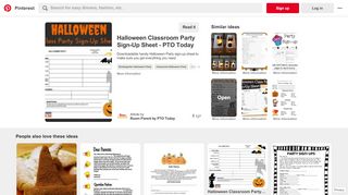 
                            2. Halloween Classroom Party Sign-Up Sheet | Halloween + ...