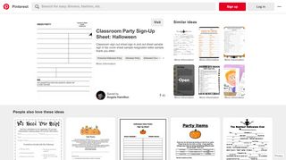 
                            5. Halloween Classroom Party Sign-up Sheet | …