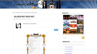 
                            3. Halloween Party Sign Up Sheet – Festival Collections