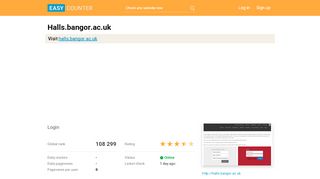 
                            6. Halls.bangor.ac.uk: Login - Easy Counter