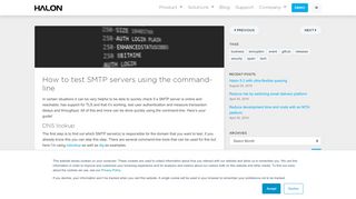 
                            9. Halon · Blog · How to test SMTP servers using the command-line