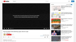 
                            8. Hancock Bank Online Banking Login | Secure Login - YouTube