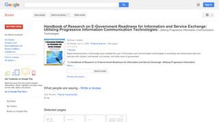 
                            8. Handbook of Research on E-Government Readiness for Information and ...