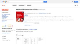 
                            4. Handbuch Marketing für Juristen: Studienausgabe