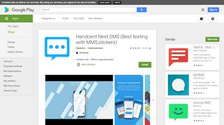
                            6. Handcent Next SMS (Best texting with MMS,stickers) - Apps ...