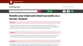 
                            7. Handle your Imail and Umail accounts as a former student - IU ...