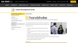 
                            1. Handshake | Cal State LA