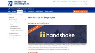 
                            2. Handshake for Employers | UNH Career and Professional Success