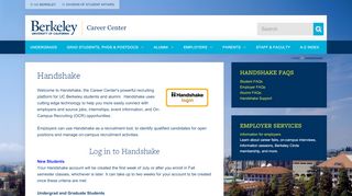 
                            7. Handshake Login | Career Center