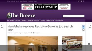 
                            6. Handshake replaces Recruit-A-Duke as job search app - JMU Breeze