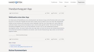 
                            2. Handyortung per App - Handy orten