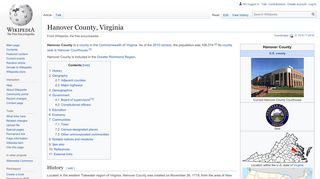 
                            6. Hanover County, Virginia - Wikipedia