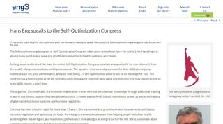 
                            1. Hans Eng speaks to the Self-Optimization Congress