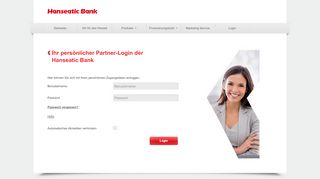 
                            1. Hanseatic Bank Antragserfassung / Partner-Login