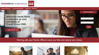 
                            9. hantzbank.com - Credit Union ONE