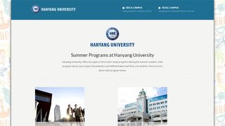 
                            4. Hanyang International Summer School - Hanyang University