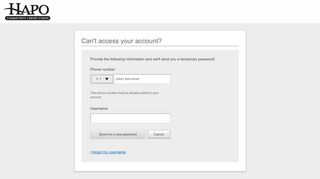 
                            5. HAPO Community CU | Account Access Help