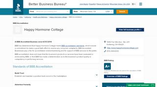 
                            5. Happy Hormone Cottage | BBB Accreditation Status | Better Business ...