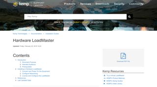 
                            3. Hardware LoadMaster – Kemp Technologies