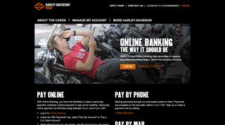 
                            1. Harley-Davidson® Visa Card - Online Banking - h-dvisa.com